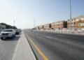 Expanded Al Marabea Street corridor in Dubai featuring newly constructed traffic lanes and street lighting.