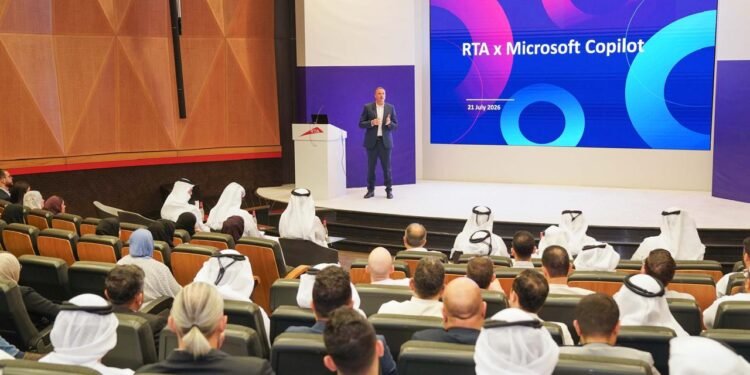 RTA and Microsoft executives during Microsoft Copilot Day in Dubai
