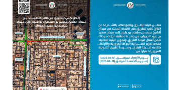 Skyline view of Sharjah road infrastructure and traffic flow