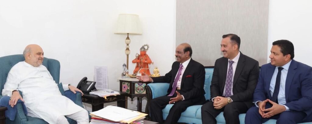 LuLu Group Chairman MA Yusuff Ali in discussion with Union Home Minister Amit Shah in New Delhi.
