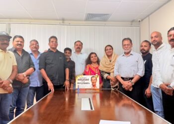 Members of Malabar Pravasi Koottayma gathered at an event hall in Karama, Dubai, during a condolence meeting.