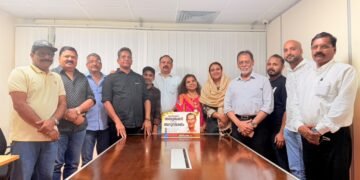 Members of Malabar Pravasi Koottayma gathered at an event hall in Karama, Dubai, during a condolence meeting.