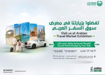 Dubai Police unveils digital safety tools, travel ban checks, and tourist dispute services at Arabian Travel Market 2026 in Dubai World Trade Centre.
