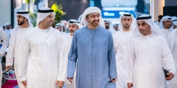 Sheikh Abdullah bin Zayed opens the 35th Abu Dhabi International Book Fair at ADNEC. Over 1,200 exhibitors from 95 countries gather for the six-day event.