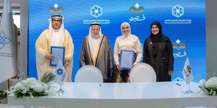 Sharjah Private Education Authority signs three strategic agreements with ICESCO, FranklinCovey, and Faseeh Centre to boost school leadership and Arabic learning.