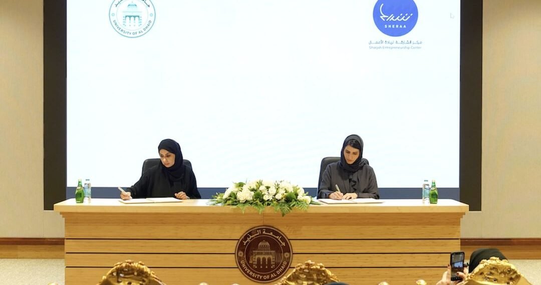Sheraa and the University of Al Dhaid sign an MoU to help students turn academic projects into scalable startups through business incubation and market access.