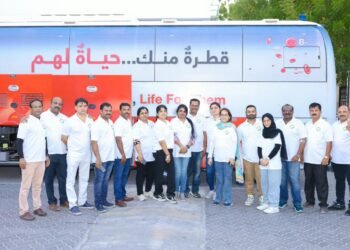 Mahatma Gandhi Cultural Forum organized a blood donation camp and health checkup at Indian Association Sharjah, inaugurated by Chandy Oommen MLA.