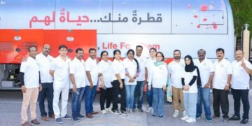 Mahatma Gandhi Cultural Forum organized a blood donation camp and health checkup at Indian Association Sharjah, inaugurated by Chandy Oommen MLA.