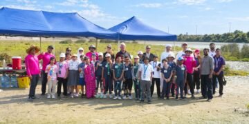 Students from North Gate British School planted 45 mangroves at Al Zorah beach to celebrate 45 years of Sheikh Humaid bin Rashid Al Nuaimi's rule in Ajman.