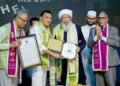 Mangaluru's Yenepoya University awards an honorary doctorate (D.Litt.) to Grand Mufti of India Kanthapuram A.P. Aboobacker Musliyar for his 60-year contributions to education and social welfare.