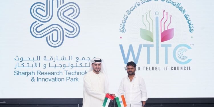 Sharjah Research, Technology and Innovation Park signs an MoU with the World Telugu IT Council to expand market entry, applied research, and investment across the GCC.